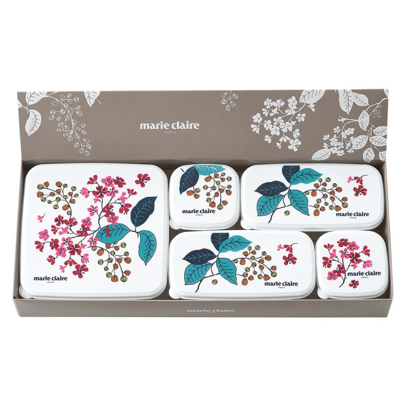 マリ・クレール フレンチライラック シール容器5点セット (MC-672)