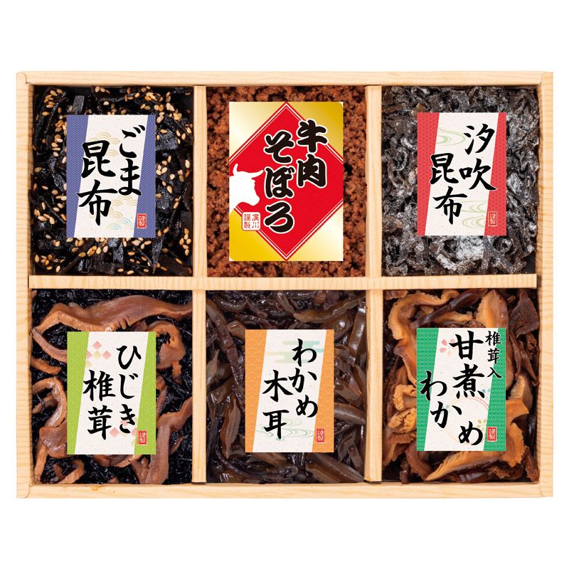 廣川昆布 風味彩々 6品佃煮詰合せ (209-42)