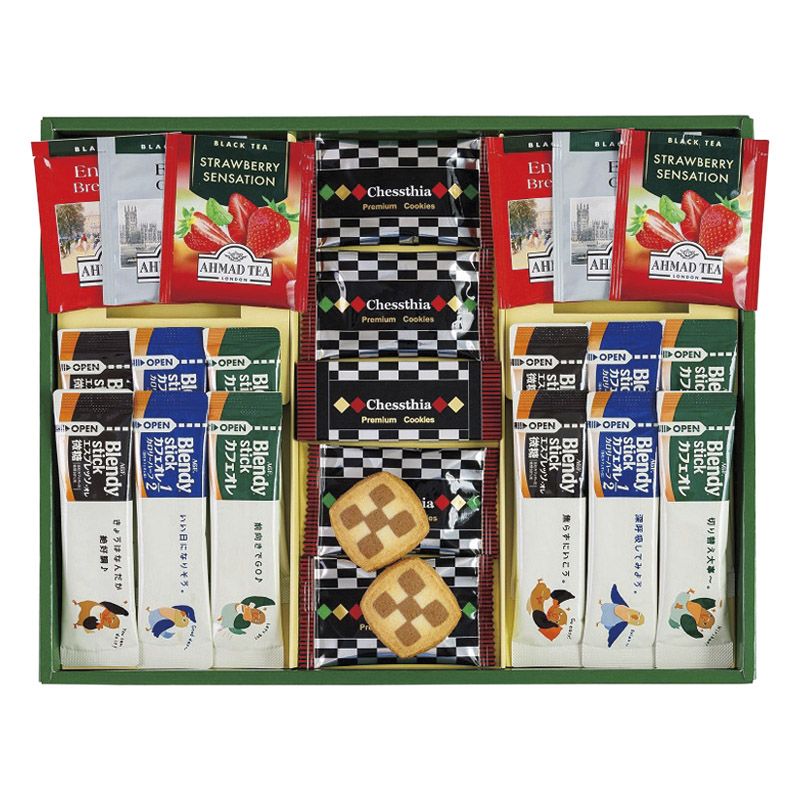 　ギフトサービスについて味にこだわるAGFドリップコーヒーとお湯を注ぐだけの手軽なスティックコーヒーをしました。クッキーや紅茶を含めたバラエティーに富んだ詰合せギフトです。■商品名:ブレイクタイム クッキー&amp;コーヒー&amp;紅茶■...