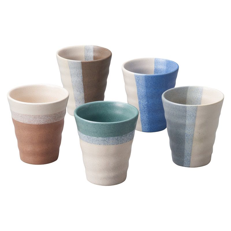 Zen -禅- 重ね フリーカップ250ml5Pセット (K-52)