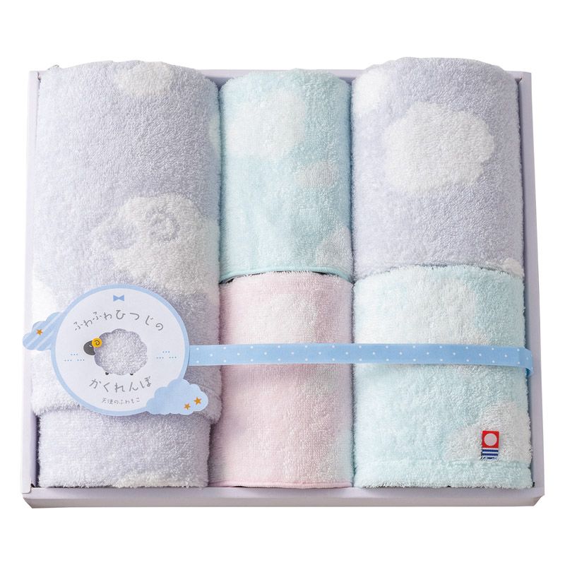 Towel - 天使のふわもこ ふわふわひつじのかくれんぼ タオルセット (FH-530)