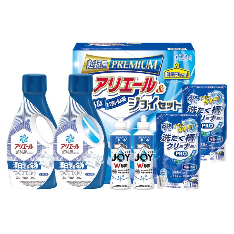 　ギフトサービスについて菌を寄せ付けないクリーンギフト。抗菌力・洗浄力に優れたアリエールとダブル除菌のジョイをセットしました。■商品名:ギフト工房 アリエール&amp;ジョイセット■セット内容:セット内容/P&amp;Gアリエールジェル(700g)・P&amp;G除菌ジョイ(170ml)・液体洗たく槽クリーナーPRO(200g)×各2■箱サイズ:13.7×25.7×28cm■品番:GAJ-30D■のし:A4■JANコード:4537789230466商品特徴一覧2026年 贈りもの・お返しものギフト、【多用途ギフト[パーソナルギフト 2026] → ご予算別セレクション → 定価3、000円~4、000円(税別)前後 → 洗剤】、【日用品雑貨・文房具・手芸 → 洗剤・柔軟剤 → その他】、[B2]、2025年、令和7年、ギフト、贈り物、内祝い、プレゼント、お返し、4537789230466、通信販売、通販、販売、買う、購入、お店、売っている、ショッピング2026年 贈りもの・お返しものギフト【ギフト工房 アリエール&ジョイセット (GAJ-30D)】広告文責(有)イースクエアTEL:0120-532-772菌を寄せ付けないクリーンギフト。抗菌力・洗浄力に優れたアリエールとダブル除菌のジョイをセットしました。■商品名:ギフト工房 アリエール&amp;ジョイセット■セット内容:セット内容/P&amp;Gアリエールジェル(700g)・P&amp;G除菌ジョイ(170ml)・液体洗たく槽クリーナーPRO(200g)×各2■箱サイズ:13.7×25.7×28cm■品番:GAJ-30D■のし:A4■JANコード:4537789230466※お客さま都合による、ご注文後の[キャンセル][変更][返品][交換]はお受けできませんのでご注意下さいませ。※当店では、すべての商品で在庫を持っておりません。記載の納期を必ずご確認ください。※ご注文いただいた場合でもメーカーの[在庫切れ][欠品][廃盤]などの理由で、[記載の納期より発送が遅れる][発送できない]場合がございます。その際は、当店よりご連絡させていただきます。あらかじめご了承ください。※リニューアル等により パッケージ、仕様、セット内容 が変更になる場合がございます。予めご了承下さい。こちらの商品は【お取り寄せ(5〜7営業日以内に発送予定)】となります。あらかじめご了承くださいませ。