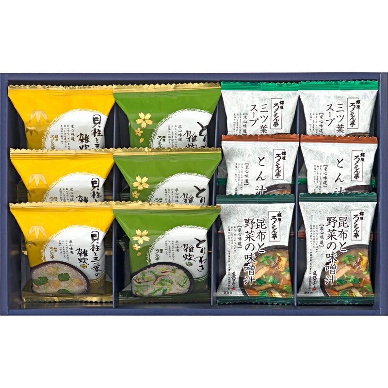 ろくさん亭 道場六三郎 スープ・雑炊ギフト (B-E12Z) [キャンセル・変更・返品不可]のサムネイル