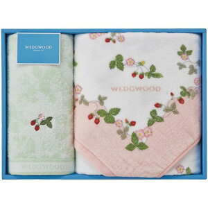 ウェッジウッド ワイルドストロベリー バスタオル&フェイスタオル ピンク (TT84405656P)