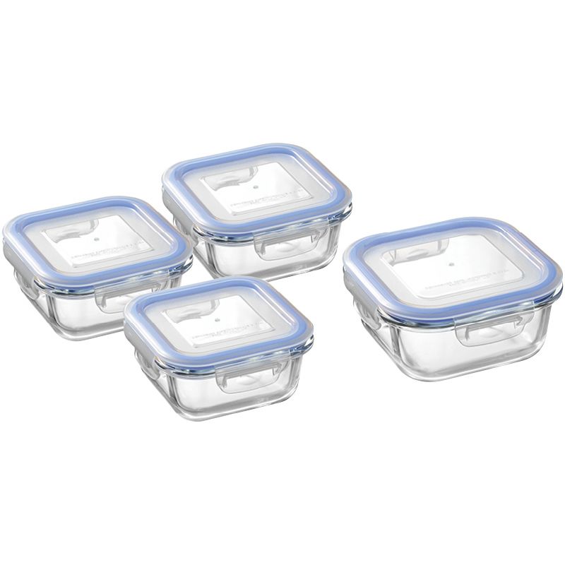 レッシュ 耐熱ガラス容器4Pセット (ME-7397)