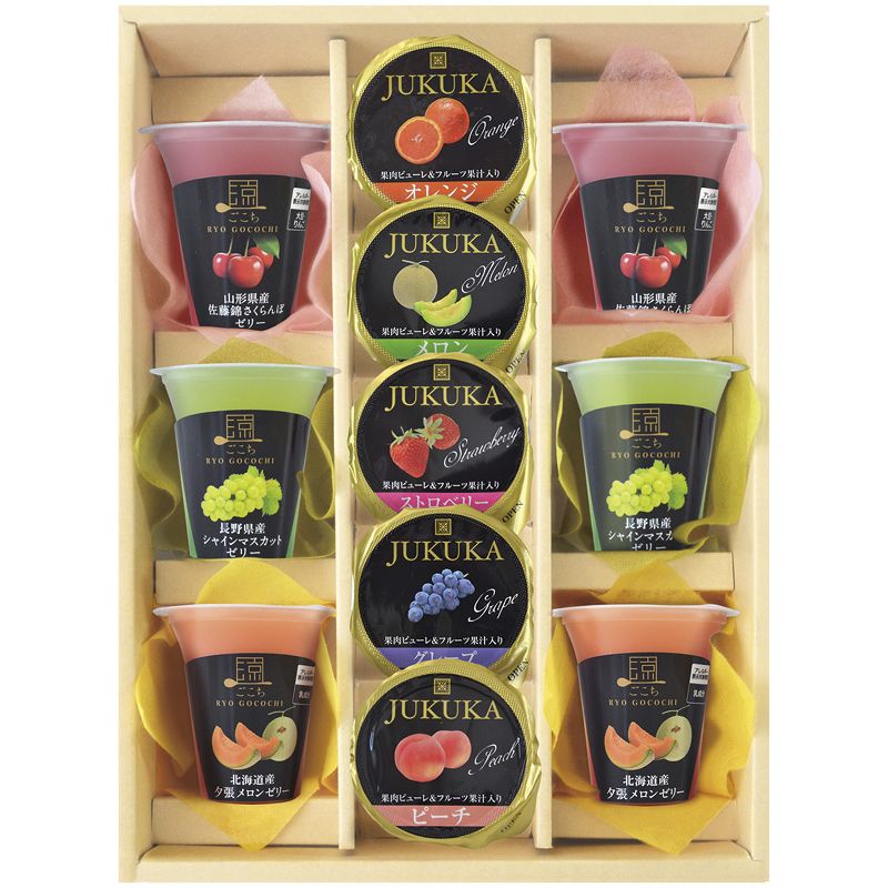 美食ファクトリー こだわりフルーツの果汁ゼリーセット (SKJ-30)