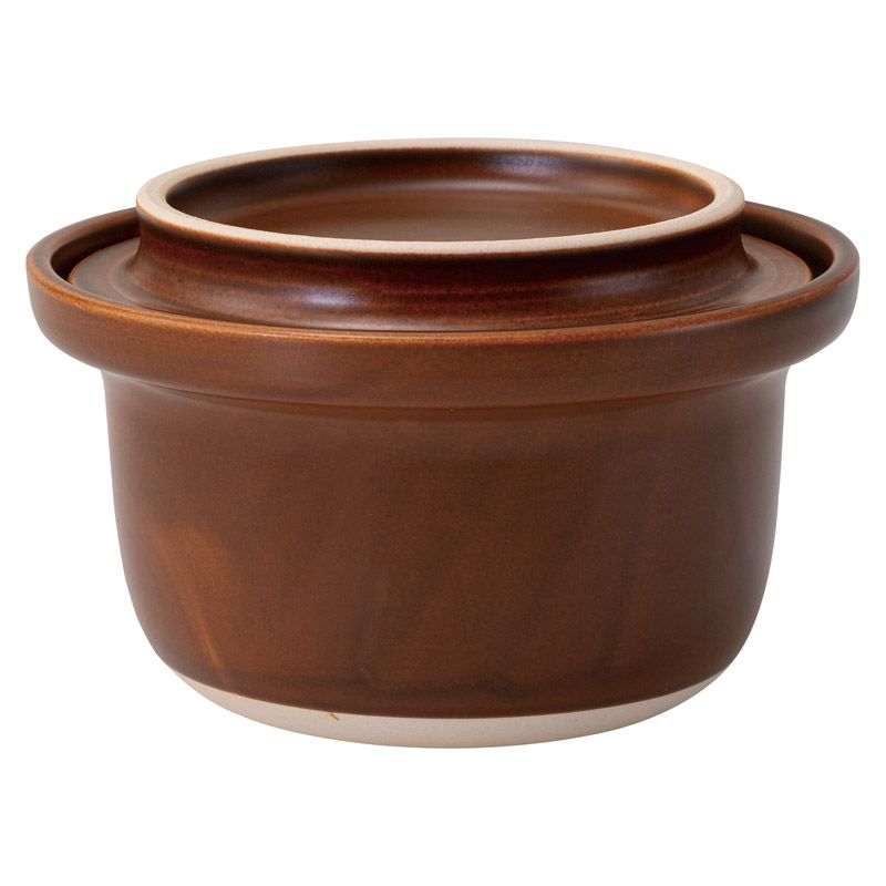 波佐見焼 cotocoto COOKER ポタリークッカー ブラウン (25614/3/6/5)