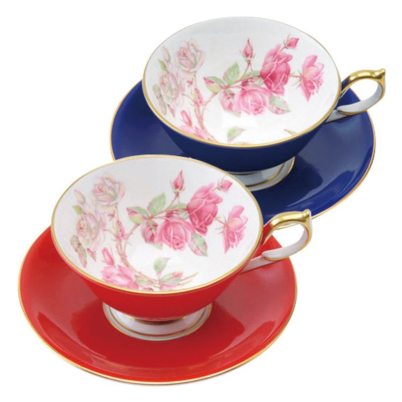 エインズレイ エリザベスローズ ペアティーカップ&ソーサー (305600108/208C)