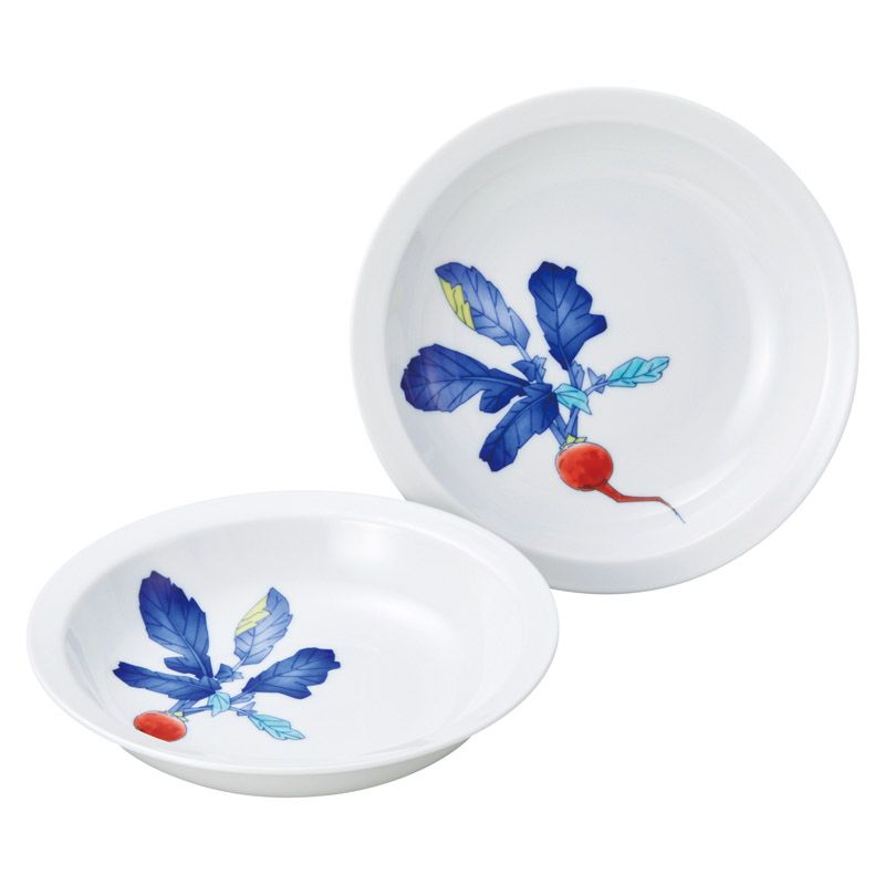 香蘭社 かぶら ペアマルチプレート (47118-2JDM)