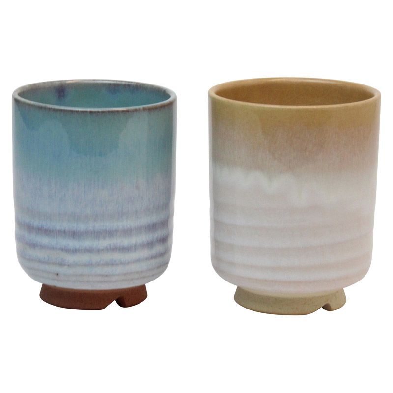 萩焼 stella お湯呑ペア (38010)