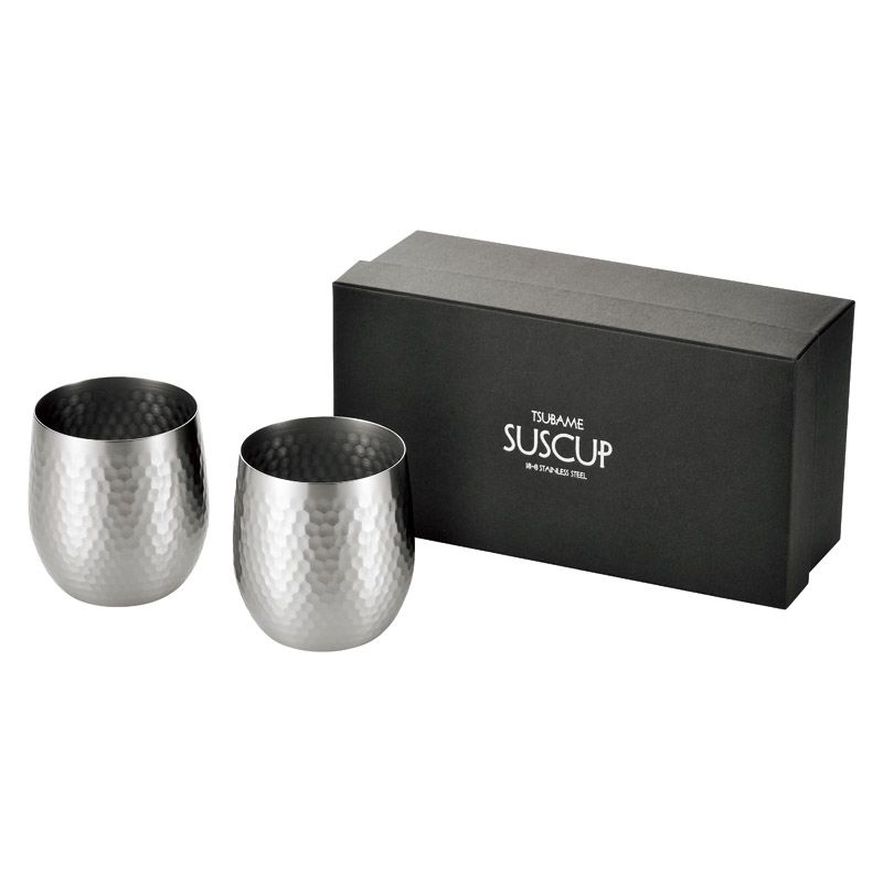 食楽工房 鎚 サス鎚目ロックカップ340ml 2客セット (SCS-18T-2P)