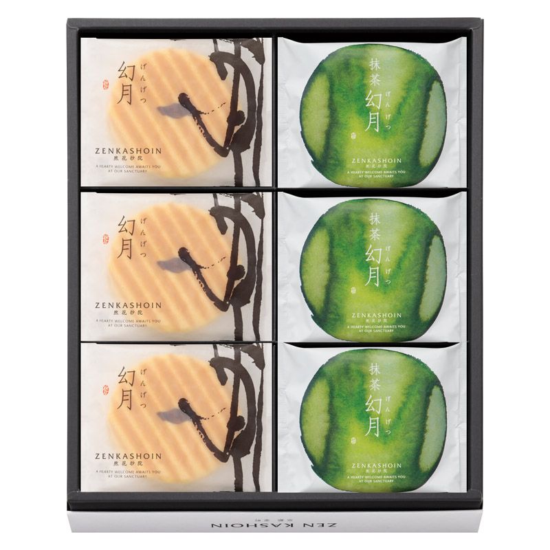 ZENKASHOIN 幻月6枚・抹茶幻月6枚の詰め合わせ (MIX-12)
