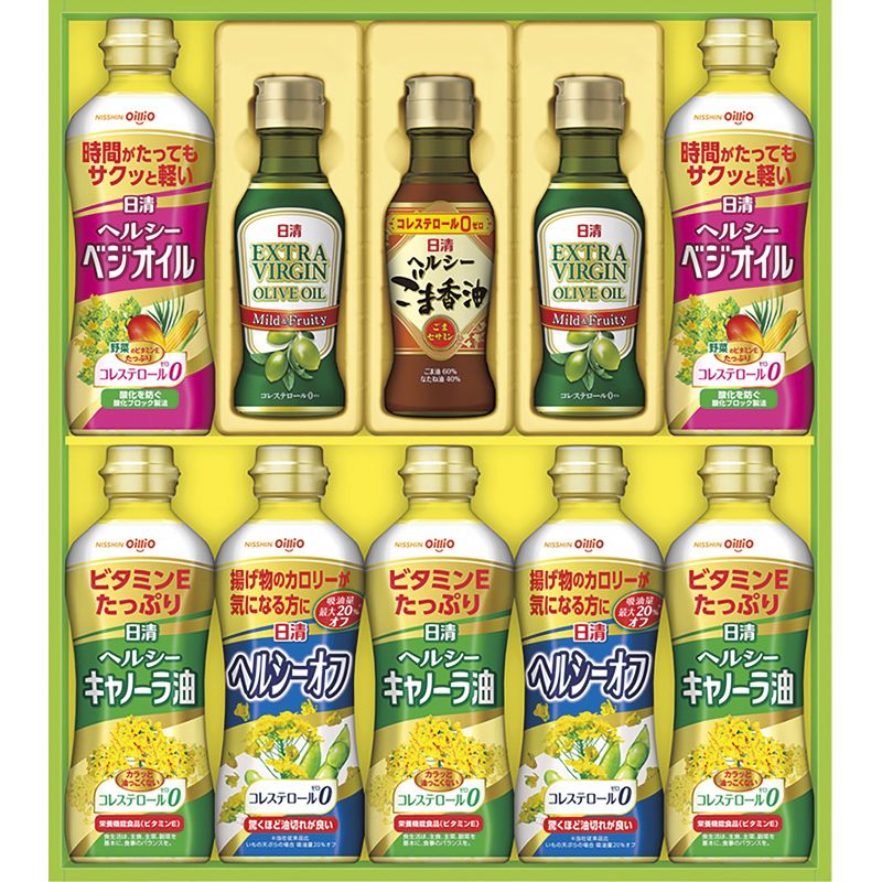 Rakuten - お中元 日清オイリオ オリーブオイル&バラエティオイルギフト (OV-50A)