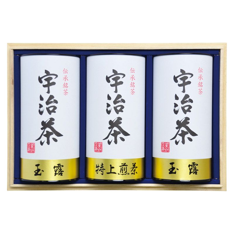 　ギフトサービスについて日本緑茶発祥の地。この気候風土に恵まれた地域で育つ宇治茶は、上品な香りと旨み・甘み・渋みのバランスの取れた味が特徴です。■商品名:宇治茶詰合せ(伝承銘茶)木箱入■材質:茶筒:スチール缶■セット内容:玉露(150g)×2、特上煎茶(150g)×1■箱サイズ:19×28×9cm■賞味期限:常温1年■品番:LC1-201■のし:半紙■本体重量:1.2kg商品特徴一覧熨斗・ラッピング無料対応、【返礼ギフト[響(ひびき) 2026] → グルメ】、[L1]、2026年、令和8年、ギフト、贈り物、内祝い、プレゼント、お返し、通信販売、通販、販売、買う、購入、お店、売っている、ショッピング熨斗・ラッピング無料対応【宇治茶詰合せ(伝承銘茶)木箱入 (LC1-201)】広告文責(有)イースクエアTEL:0120-532-772日本緑茶発祥の地。この気候風土に恵まれた地域で育つ宇治茶は、上品な香りと旨み・甘み・渋みのバランスの取れた味が特徴です。■商品名:宇治茶詰合せ(伝承銘茶)木箱入■材質:茶筒:スチール缶■セット内容:玉露(150g)×2、特上煎茶(150g)×1■箱サイズ:19×28×9cm■賞味期限:常温1年■品番:LC1-201■のし:半紙■本体重量:1.2kg※お客さま都合による、ご注文後の[キャンセル][変更][返品][交換]はお受けできませんのでご注意下さいませ。※当店では、すべての商品で在庫を持っておりません。記載の納期を必ずご確認ください。※ご注文いただいた場合でもメーカーの[在庫切れ][欠品][廃盤]などの理由で、[記載の納期より発送が遅れる][発送できない]場合がございます。その際は、当店よりご連絡させていただきます。あらかじめご了承ください。※リニューアル等により パッケージ、仕様、セット内容 が変更になる場合がございます。予めご了承下さい。こちらの商品は【お取り寄せ(5〜7営業日以内に発送予定)】となります。あらかじめご了承くださいませ。
