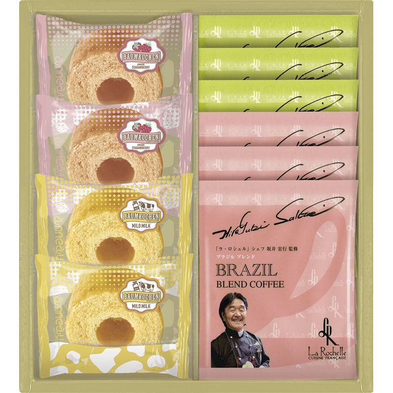 坂井宏行シェフ監修コーヒー&アノー バウムクーヘンギフト (BSC-BE)