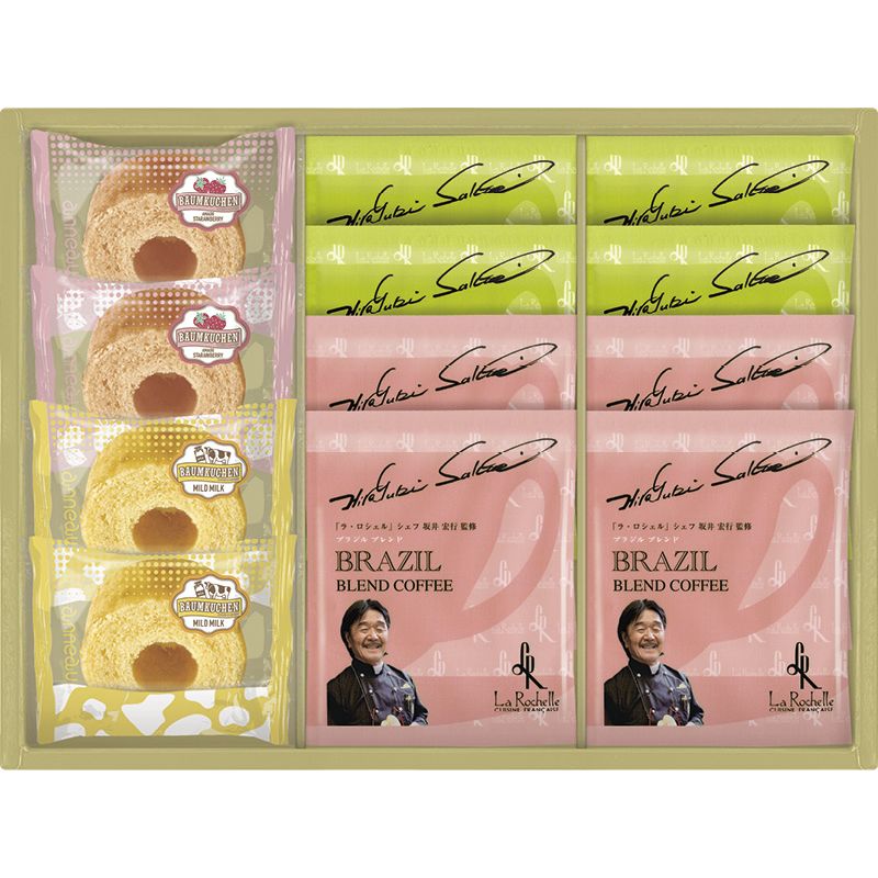 坂井宏行シェフ監修コーヒー&アノー バウムクーヘンギフト (BSC-CO)