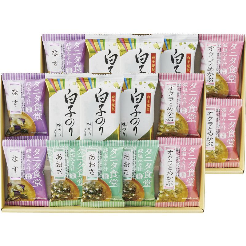 タニタ食堂監修減塩みそ汁・白子のり詰合せ (ST-50)