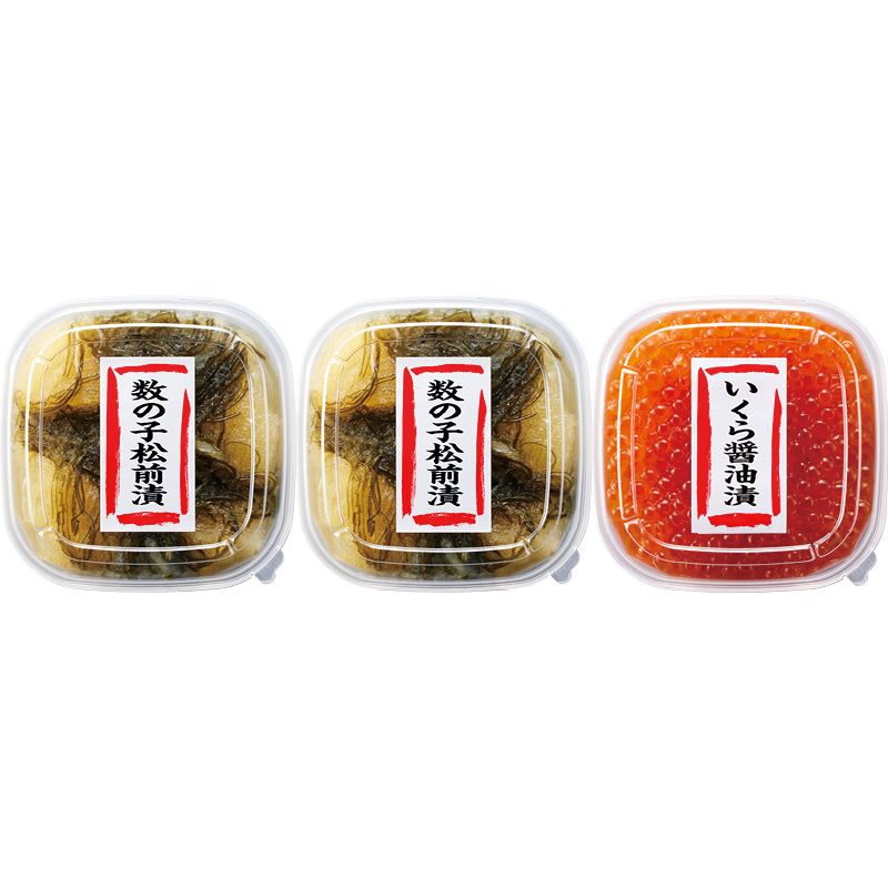 お歳暮 北海道産いくら醤油漬と数の子松前漬 (810122) [キャンセル・変更・返品不可][代引不 ...