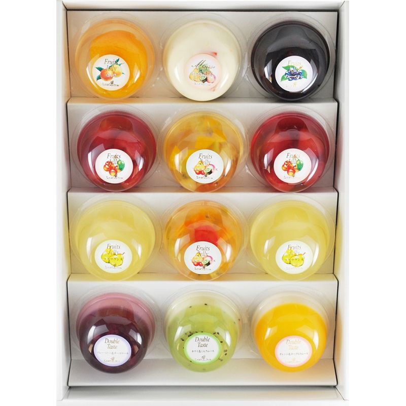 お歳暮 たかはたファーム フルーツゼリー・ダブルテイスト12個詰合せ (SC-12)