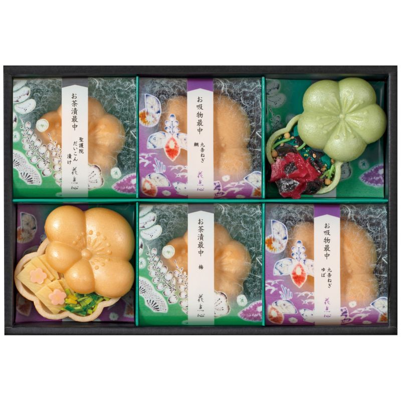 京都・辻が花 お茶漬・お吸物最中詰合せ (YT-20)