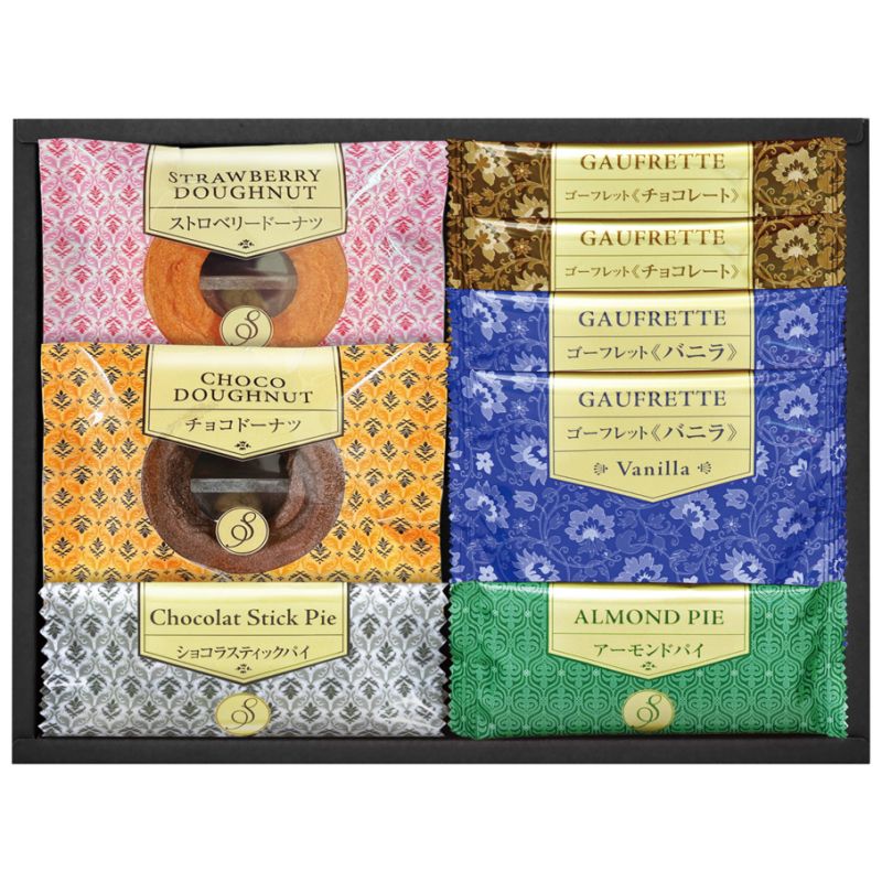 Senjudo ゴーフレット・焼ドーナツ スイーツセレクト (GFD-15)