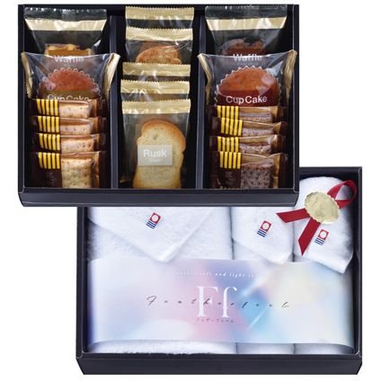 コンビネーションギフト ベイクドスイーツセレクション&今治タオルセット (MJ3-BT2)