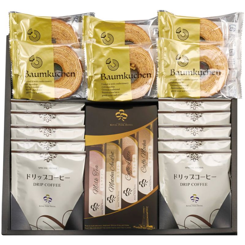 横浜ロイヤルパークホテル監修 スティックカフェ&バウムクーヘンアソートセット (YOB-EO)