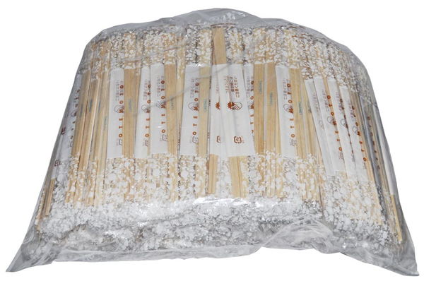 ポリ完封 白樺元禄箸 楊枝入 500膳 (PK-056) [キャンセル・変更・返品不可]