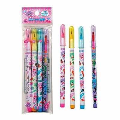 ロケット鉛筆4P 女児 (886912) 単品 [キャンセル・変更・返品不可]のサムネイル