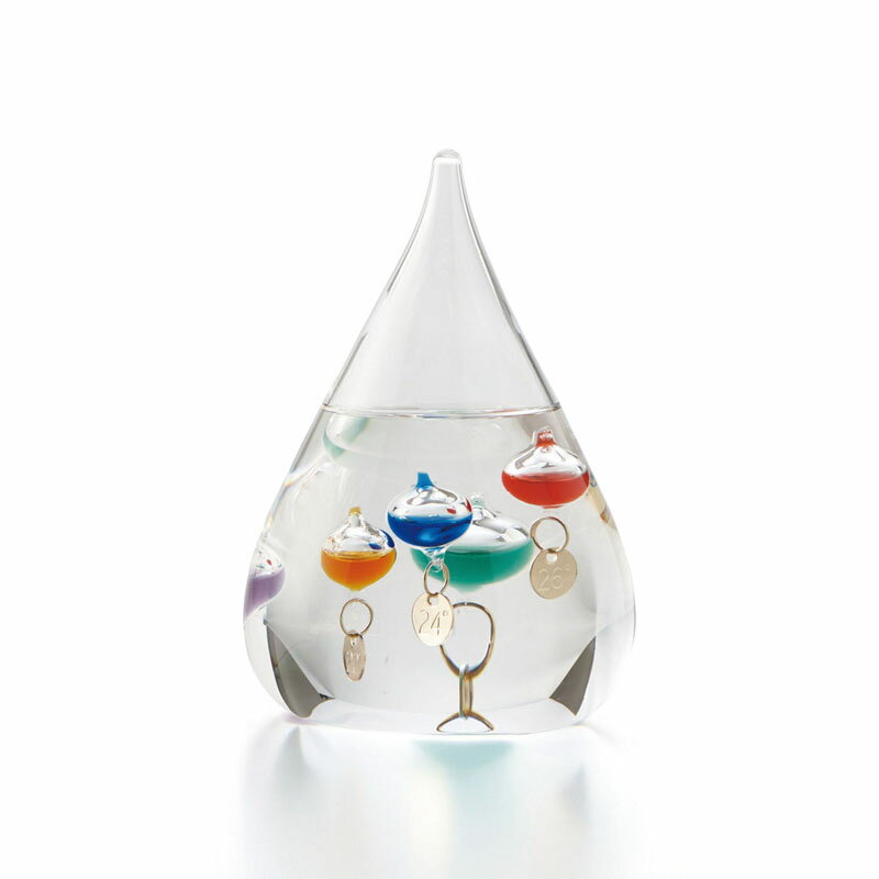 ガラスフロート温度計しずくS (333-203)