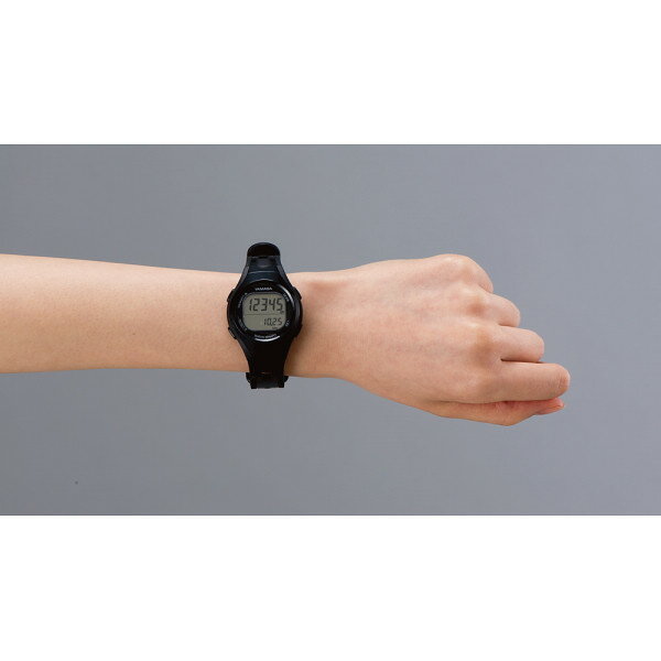 ヤマサ ウォッチ万歩計 ブラック/ブラック (TM-400(B/B)) [キャンセル・変更・返品不可]