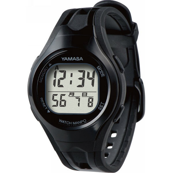 ヤマサ ウォッチ万歩計 ブラック/ブラック (TM-400(B/B)) [キャンセル・変更・返品不可]