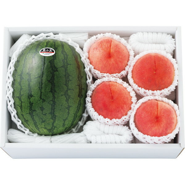黒小玉西瓜&桃詰合せ [キャンセル・変更・返品不可][代引不可][同梱不可][ラッピング不可][海外発送不可]のサムネイル
