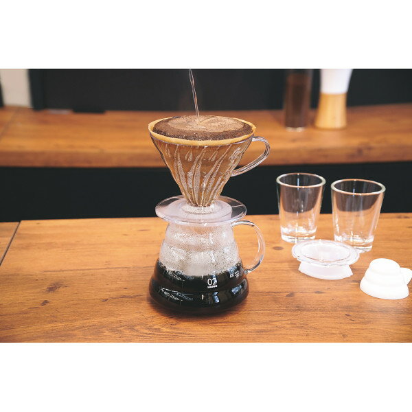 ハリオ V60トランスペアレント コーヒーブリューイングセット (VDST-02T) [キャンセル・変更・返品不可]