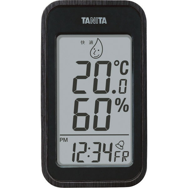 タニタ デジタル温湿度計 ブラック (TT-572-BK) [キャンセル・変更・返品不可]