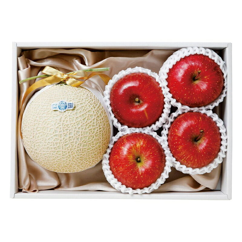 静岡マスクメロン&信州サンフジりんご (YO-551) [キャンセル・変更・返品不可][代引不可][同梱不可][ラッピング不可][海外発送不可]のサムネイル