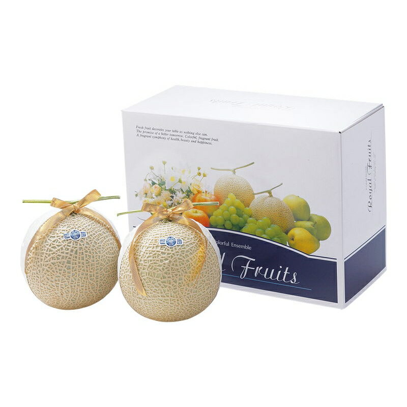 静岡マスクメロン 2玉 (YO-115) [キャンセル・変更・返品不可][代引不可][同梱不可][ラッピング不可][海外発送不可]のサムネイル