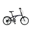 フィールドチャンプ 20インチ6段 折りたたみ自転車BL (MG-FCP206BL)