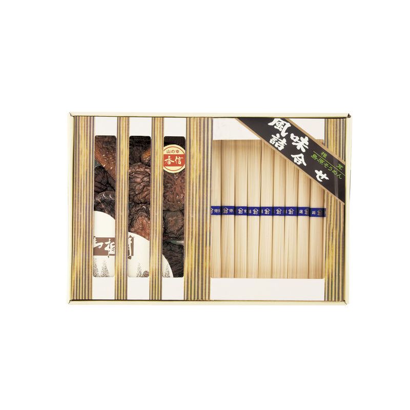 乾物家 国産椎茸と手延そうめん御詰合せ (KBY-DJ3)