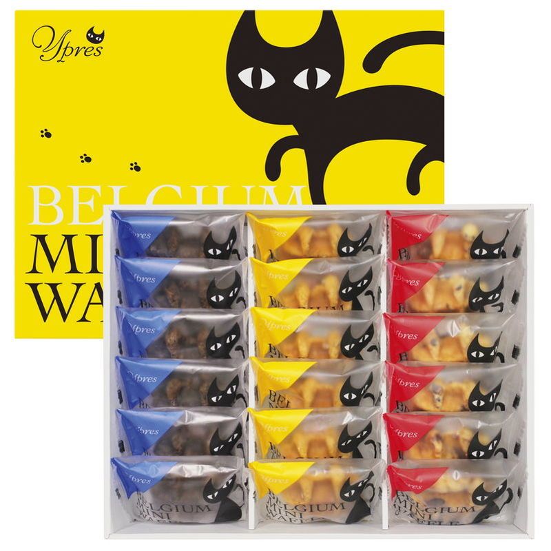 お歳暮 イーペルの猫祭り ベルギーミニワッフル (YJ-BWW)