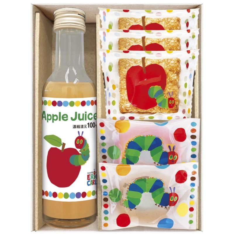 はらぺこあおむし アップルジュース&しっとりドーナツ スイーツセット (SNZ-152)