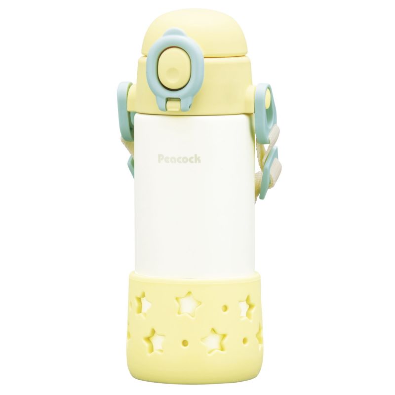 ピーコック ベビーストローマグ ベルト付 400ml スターイエロー (APC-R40YS)
