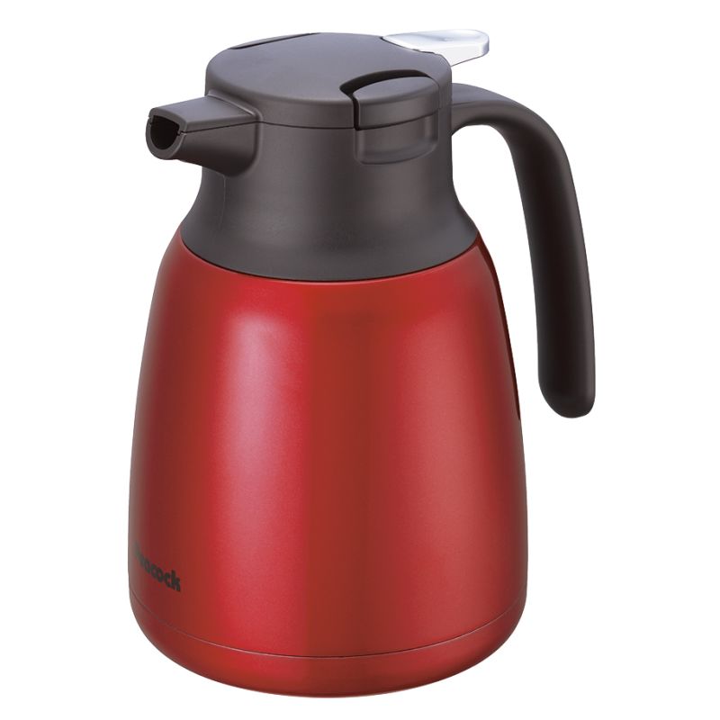 ピーコック ステンレス製ハンディポット1.0L レッド (AHR-100R)