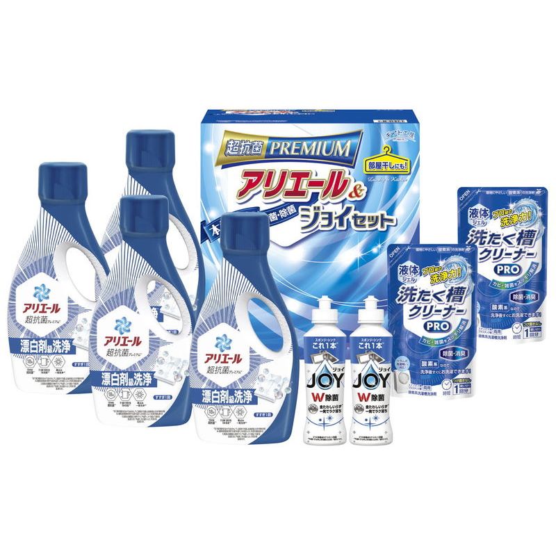 　ギフトサービスについて菌を寄せ付けないクリーンギフト。抗菌力・洗浄力に優れたアリエールとダブル除菌のジョイをセットしました。■商品名:アリエール&amp;ジョイセット■メーカー品番:GAJ-50D■商品内容:アリエールジェル700g×4・除菌ジョイ170ml×2・液体洗たく槽クリーナーPRO200g×2■箱サイズ:箱280×260×180mm■商品重量:4740g■生産国:日本■JAN:4537789250464■ブランド:ギフト工房商品特徴一覧熨斗・ラッピング無料対応、【食品&洗剤ギフト[フードパーク No.22] → ブランド石鹸・洗剤 → 洗剤ギフト】、【日用品雑貨・文房具・手芸 → 日用品・生活雑貨 → 洗剤・柔軟剤 → 洗濯用洗剤・柔軟剤 → セット】、[フードパーク]、2026年、令和8年、ギフト、贈り物、内祝い、プレゼント、お返し、4537789250464、通信販売、通販、販売、買う、購入、お店、売っている、ショッピング熨斗・ラッピング無料対応【ギフト工房 アリエール&ジョイセット (GAJ-50D)】広告文責(有)イースクエアTEL:0120-532-772菌を寄せ付けないクリーンギフト。抗菌力・洗浄力に優れたアリエールとダブル除菌のジョイをセットしました。■商品名:アリエール&amp;ジョイセット■メーカー品番:GAJ-50D■商品内容:アリエールジェル700g×4・除菌ジョイ170ml×2・液体洗たく槽クリーナーPRO200g×2■箱サイズ:箱280×260×180mm■商品重量:4740g■生産国:日本■JAN:4537789250464■ブランド:ギフト工房※お客さま都合による、ご注文後の[キャンセル][変更][返品][交換]はお受けできませんのでご注意下さいませ。※当店では、すべての商品で在庫を持っておりません。記載の納期を必ずご確認ください。※ご注文いただいた場合でもメーカーの[在庫切れ][欠品][廃盤]などの理由で、[記載の納期より発送が遅れる][発送できない]場合がございます。その際は、当店よりご連絡させていただきます。あらかじめご了承ください。※リニューアル等により パッケージ、仕様、セット内容 が変更になる場合がございます。予めご了承下さい。こちらの商品は【お取り寄せ(5〜7営業日以内に発送予定)】となります。あらかじめご了承くださいませ。
