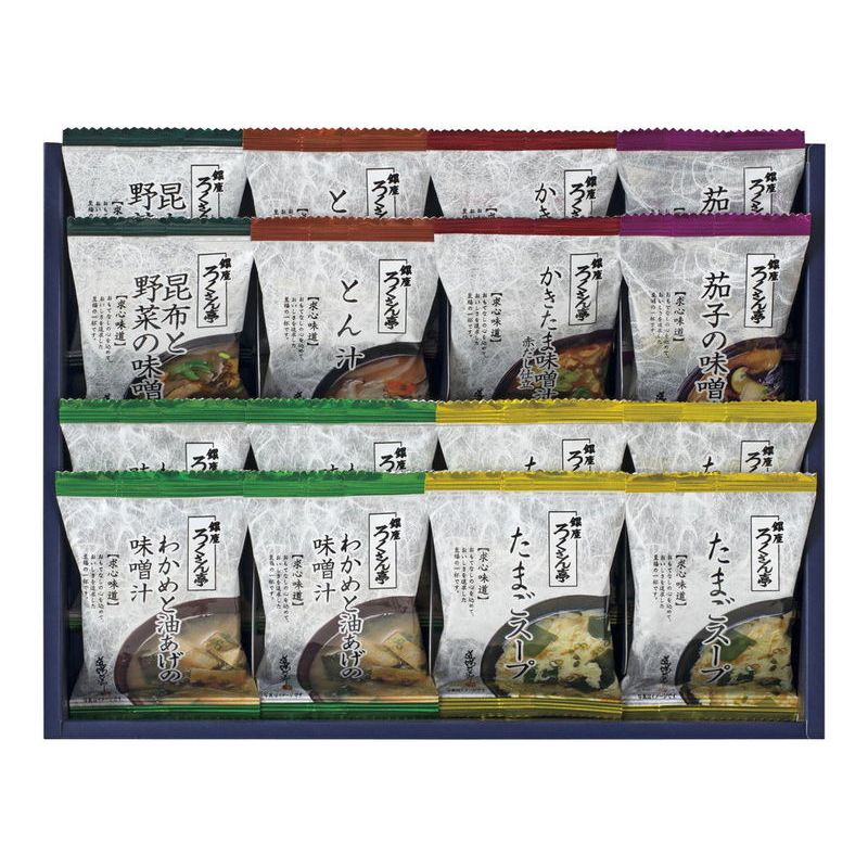 　ギフトサービスについて■商品名:フリーズドライ ギフト■メーカー品番:BN-E■温度帯:常温■賞味期間:360日間■商品内容:(わかめと油あげの味噌汁・たまごスープ)各4・(昆布と野菜の味噌汁・とん汁・かきたま味噌汁赤だし仕立・茄子の味噌汁)各2 【卵・乳成分・小麦】■箱サイズ:箱225×295×53mm■生産国:日本■JAN:4943755136753■ブランド:ろくさん亭 道場六三郎商品特徴一覧2026年 贈りもの・お返しものギフト、【食品&洗剤ギフト[フードパーク No.22] → 価格帯別アイテム → 食品 → 定価3、000円(税別)前後-食品】、【食品 → ] 惣菜 → ] 和風惣菜 → ] みそ汁】、[フードパーク]、2026年、令和8年、ギフト、贈り物、内祝い、プレゼント、お返し、4943755136753、通信販売、通販、販売、買う、購入、お店、売っている、ショッピング2026年 贈りもの・お返しものギフト【ろくさん亭 道場六三郎 フリーズドライ ギフト (BN-E)】広告文責(有)イースクエアTEL:0120-532-772■商品名:フリーズドライ ギフト■メーカー品番:BN-E■温度帯:常温■賞味期間:360日間■商品内容:(わかめと油あげの味噌汁・たまごスープ)各4・(昆布と野菜の味噌汁・とん汁・かきたま味噌汁赤だし仕立・茄子の味噌汁)各2 【卵・乳成分・小麦】■箱サイズ:箱225×295×53mm■生産国:日本■JAN:4943755136753■ブランド:ろくさん亭 道場六三郎※お客さま都合による、ご注文後の[キャンセル][変更][返品][交換]はお受けできませんのでご注意下さいませ。※当店では、すべての商品で在庫を持っておりません。記載の納期を必ずご確認ください。※ご注文いただいた場合でもメーカーの[在庫切れ][欠品][廃盤]などの理由で、[記載の納期より発送が遅れる][発送できない]場合がございます。その際は、当店よりご連絡させていただきます。あらかじめご了承ください。※リニューアル等により パッケージ、仕様、セット内容 が変更になる場合がございます。予めご了承下さい。こちらの商品は【お取り寄せ(5〜7営業日以内に発送予定)】となります。あらかじめご了承くださいませ。
