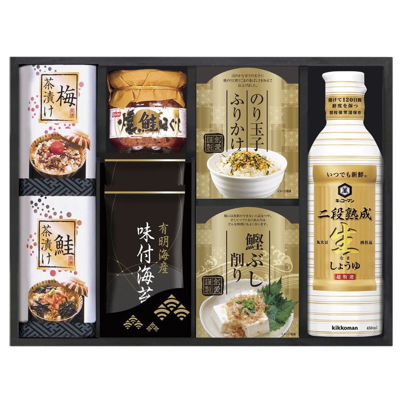 [お中元][お歳暮] キッコーマン二段熟成生しょうゆ&食卓詰合せ (KJ-30)