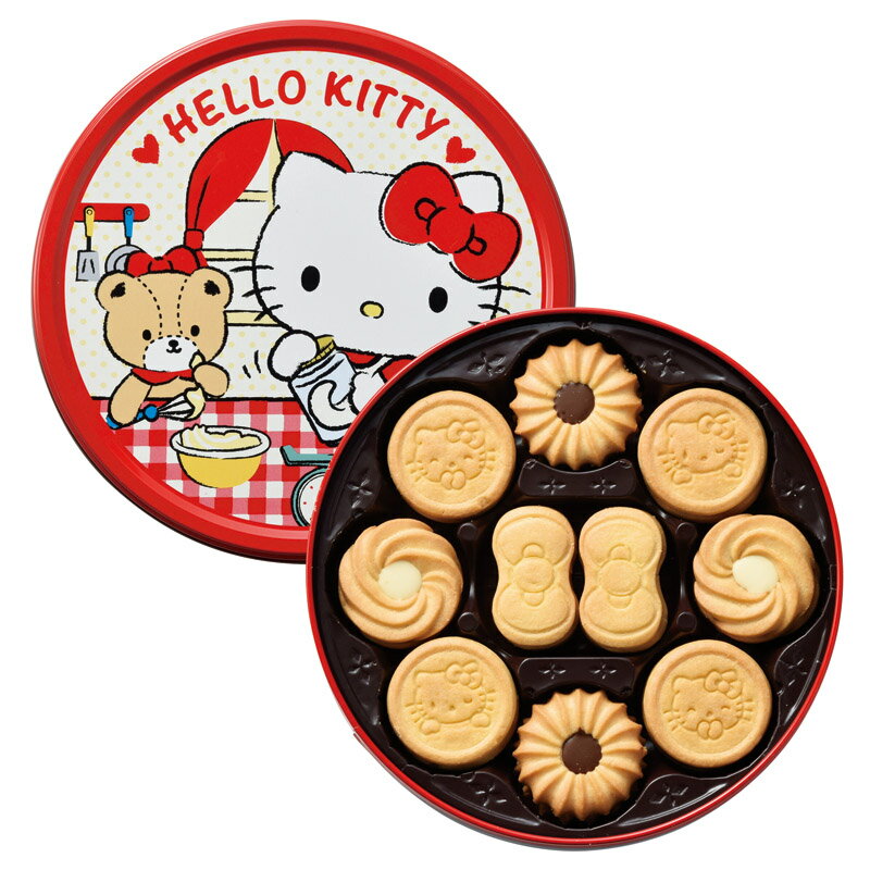 バタークッキー缶(ハローキティ) (337453) [キャンセル・変更・返品不可]のサムネイル