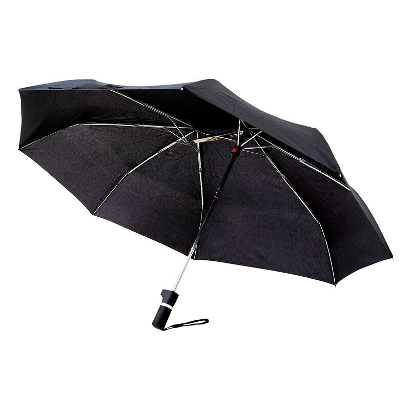 軸をずらした折りたたみ傘 Sharely ブラック (EF-UM02BK) [キャンセル・変更・返品不可]のサムネイル