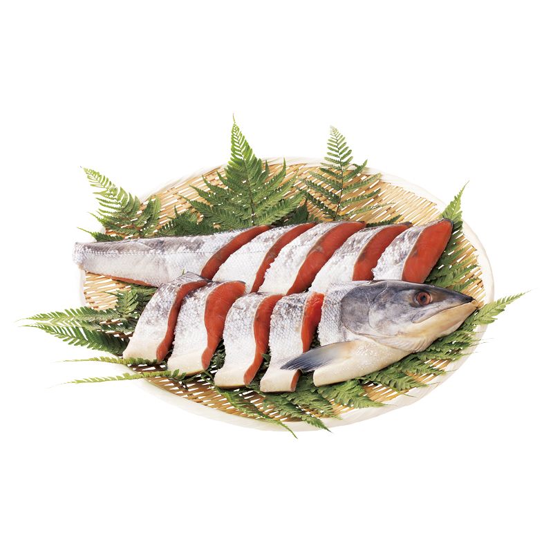 お歳暮 北海道産銀毛新巻鮭姿切身 No39 (7100)