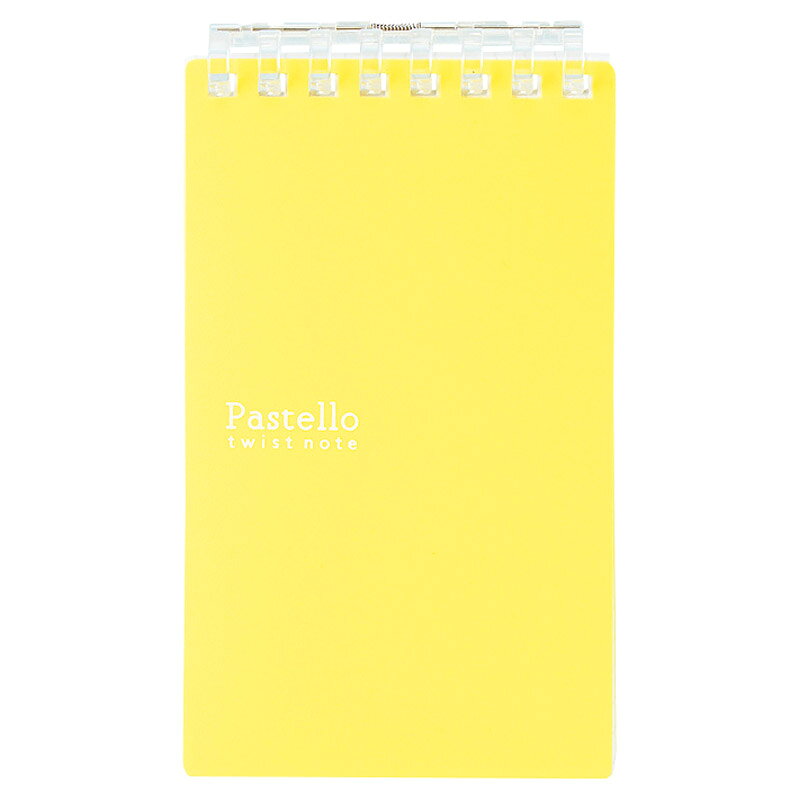 LIHIT LAB. Pastello ツイストノート(メモサイズ) イエロー (N1961-5)